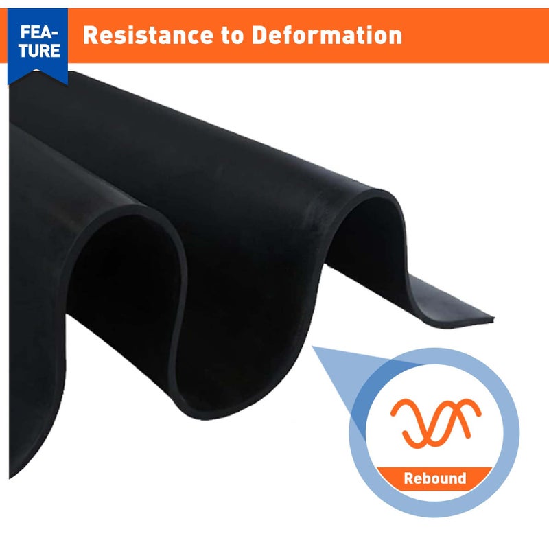 MAGZO Adhesive Foam Padding 1/8" Thick x 12" W x 59" L, Black Thin Neoprene Sheets, Closed Cell Foam Sheet Roll - Image 4